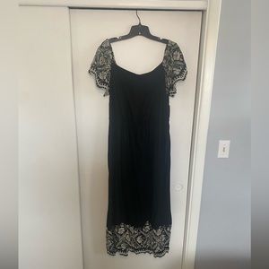 Black Embroidery Dress